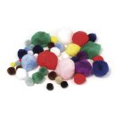 Pompons, . 100 Stück, Farben + Größen...