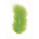 Deko-Feder, 8cm, , h.grün, 10Stück