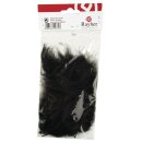 Flauschfeder, 10-15 cm, . 15 Stück, schwarz