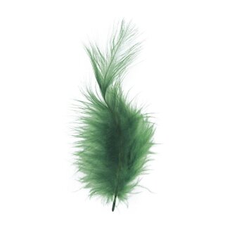 Flauschfeder, 10-15 cm, . 15 Stück, d.grün