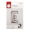 Folienballon Buchstabe E, 40cm,  1 Stück, silber