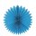 Papier Rosette, 40cm ø, SB-Btl 1Stück, azurblau