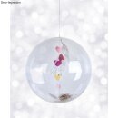 Bubble Ballon, 24 ± 2cm ø, transparent,  3Stück