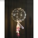 Bubble Ballon, 24 ± 2cm ø, transparent,  3Stück
