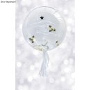 Bubble Ballon, 24 ± 2cm ø, transparent,  3Stück