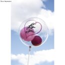 Bubble Ballon, 40 ± 4cm ø, transparent,  3Stück