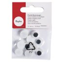 Plastik-Wackelaugen, . 10 Stück, 12 mm ø