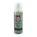 Glitter-Glue Sternchen, Flasche 50ml, grün/silber