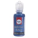 Glitter-Glue metallic, Flasche 20 ml, saphirblau