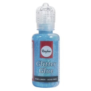Glitter-Glue irisierend, Flasche 20 ml, hellblau