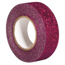 Glitter Tape, 15mm, Rolle 5m, pink