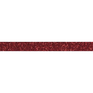 Glitter Tape, 15mm, Rolle 5m, klassikrot