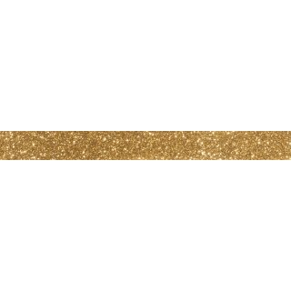 Glitter Tape, 15mm, Rolle 5m, gold