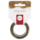 Glitter Tape Wave, 15mm, Rolle 5m, gold