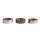 Washi Tape Set Black/Gold/Silver Foil, 15mm, 3 Designs á 10m, Box 30m