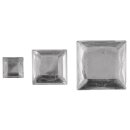 Acryl- Strassquadrate, 6,10,14mm,  310Stück, kristall