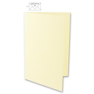 Karte A5, HD, uni, FSC Mix Credit, 297x210mm, 220g/m2, Beutel 5Stück, elfenbein