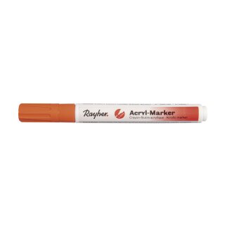 Acryl-Marker, Rundspitze 2-4 mm, mit Ventil, orange