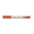 Acryl-Marker, Rundspitze 2-4 mm, mit Ventil, orange