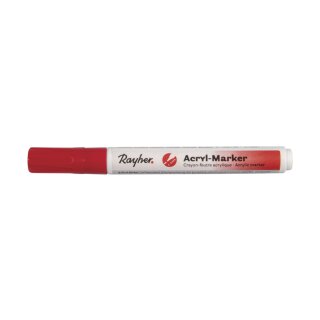 Acryl-Marker, Rundspitze 2-4 mm, mit Ventil, klassikrot