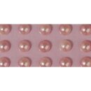 Plastik-Halbperlen, selbstklebend, ø 5 mm, . 80 Stück, rosé