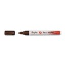 Acryl-Marker, Rundspitze 2-4 mm, mit Ventil, kupfer