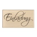 H.- Stempel Einladung, 4x7cm, Art.14181