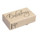 H.- Stempel Einladung, 4x7cm, Art.14181