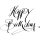 H.- Stempel Happy Birthday, 6x8cm, Art.15910