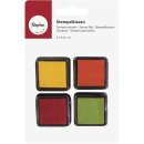 Mini-Stempelkissen Set - Spring, 3x3cm, SB-Blister 4...