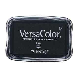 Versa Color Pigment-Stempelkissen, 9,6x6,3x1,8cm, schwarz