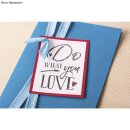 Stempel Do WHAT you LOVE, 7x10cm