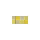 Acryl-Mosaik, 1x1 cm, transparent,   ca. 205 Stück / 50g, lichtgelb