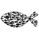Stempel Fisch, 4x9cm