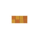 Acryl-Mosaik, 1x1 cm, transparent,   ca. 205 Stück / 50g, orange