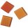 Acryl-Mosaik, 1x1 cm, transparent,   ca. 205 Stück / 50g, orange