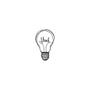 Statement-Stempel think, 2x3cm
