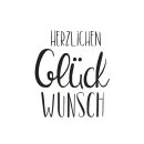 Stempel Herzlichen Glückwunsch, 5x6cm