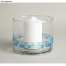 Acryl-Mosaik, 1x1 cm, transparent,   ca. 205 Stück / 50g, lagune