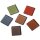 Acryl-Mosaik, 1x1 cm, transparent,   ca. 205 Stück / 50g, sienna gebrannt