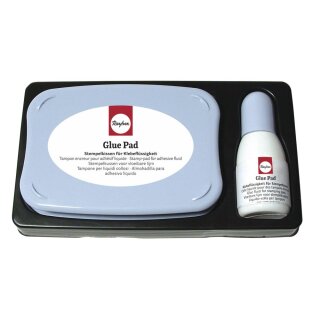 Glue-Pad, säurefrei, mit 15 ml Glue-Nachfüllfläschchen