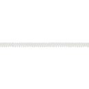 Schlingenborte, 9 mm, Karte 25 m, weiß