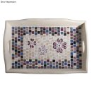 Acryl-Mosaiksteine Mischung, marmoriert, 1x1cm, Dose 300g, bunt