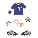 Deko-Sticker: Fußball, m. Klebepunkt, SB-Btl...
