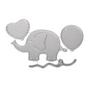 Stanzschabl. Set: Baby Elephant,  4 Stück, 2,1-8,5cm