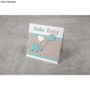 Stanzschabl. Set: Baby Elephant,  4 Stück, 2,1-8,5cm