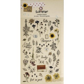 Sticker The Secret Garden 15x9,2cm 1 Bogen
