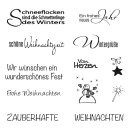 Clear Stamp Weihnachten/Winter, 96,5x91x3,2mm