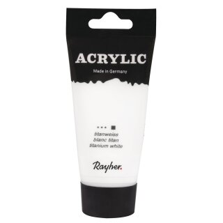 Acrylic, Künstleracrylfarbe, SB-Tube 75ml, titanweiß