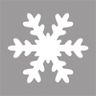Motivstanzer: Schneeflocke, 5,08cm ø, (2)